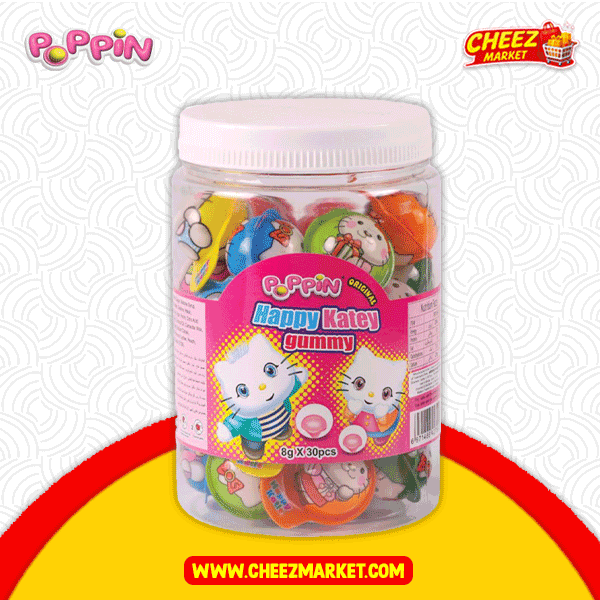 Poppin Happy Kattey Gummy Jelly (Imported) – Pack of 30