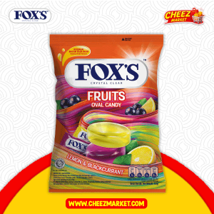 Savoria Fox's Candy Fruits Oval Lemon BlackCurrant (Imported) - 125g